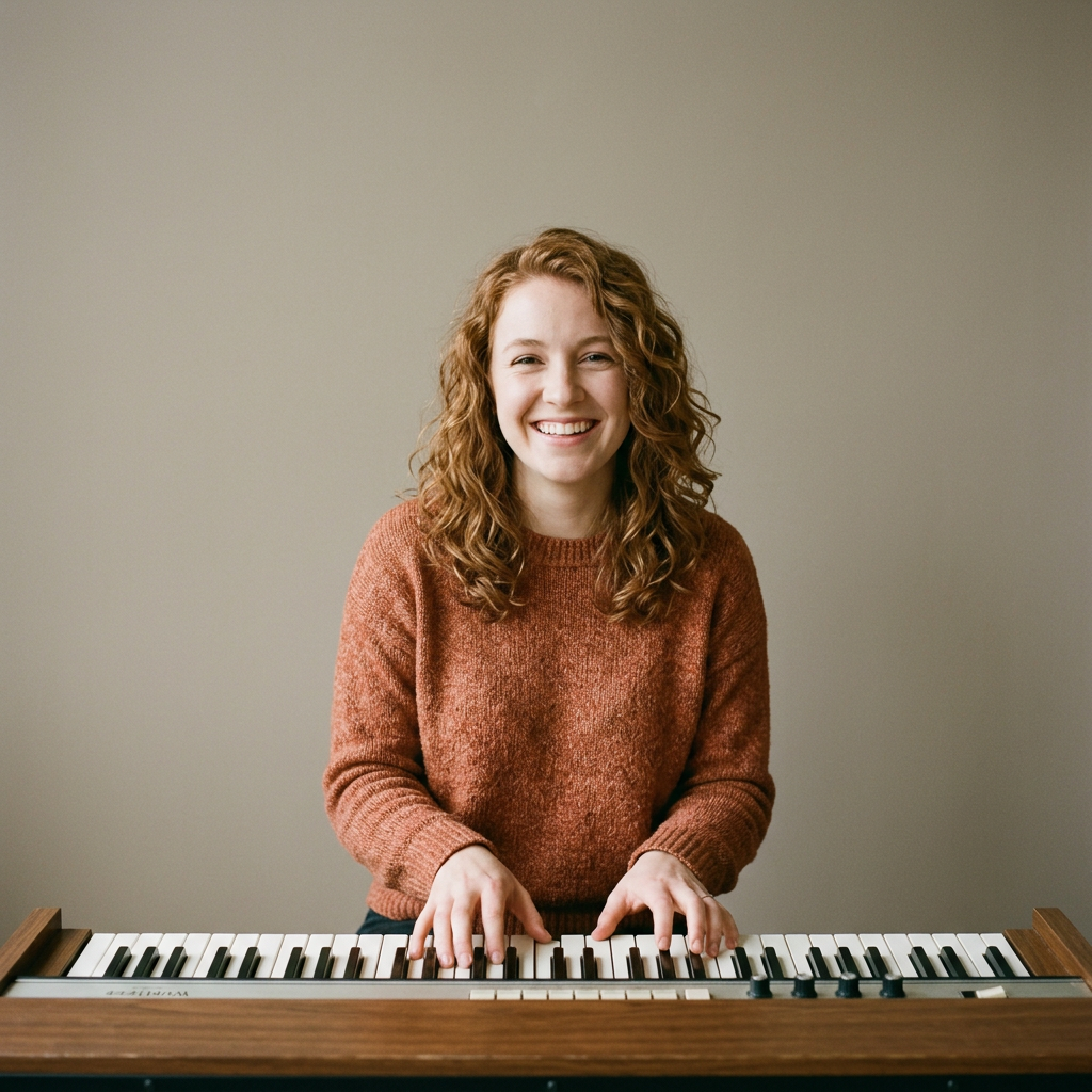 Keys player against a plain backdrop